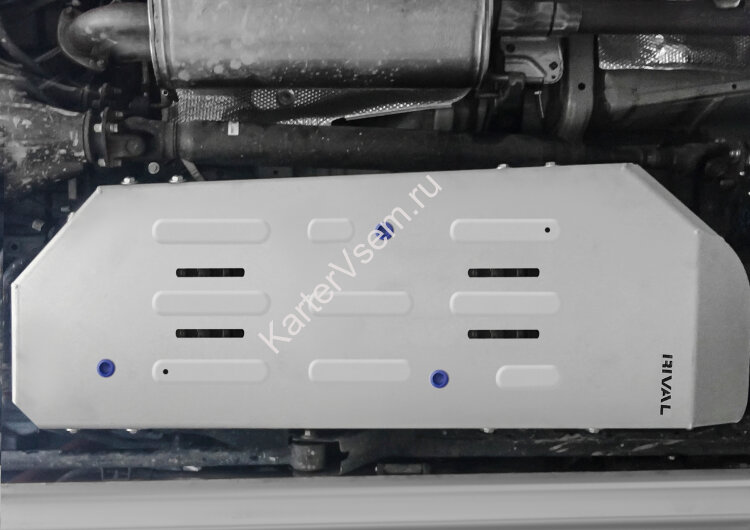 Защита топливного бака Rival для Toyota Land Cruiser Prado 150 2013-2020 2020-н.в., алюминий 6 мм, с крепежом, штампованная, 2333.9544.1.6