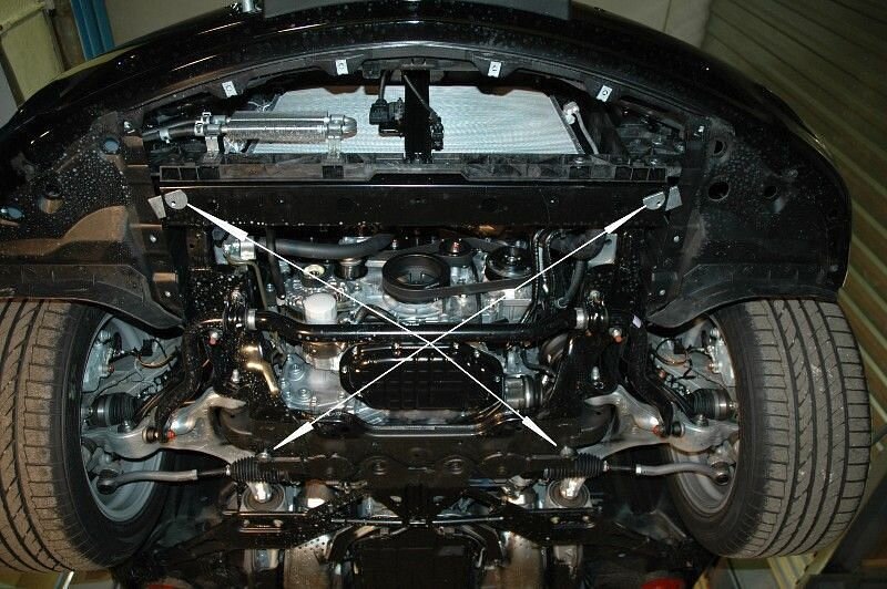Защита картера Infiniti M двигатель 3,7 4wd  (2010-2018)  арт: 15.1916