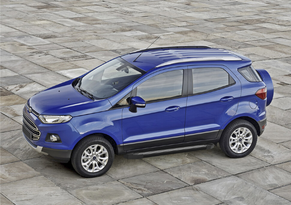 Пороги площадки (подножки) "Black" Rival для Ford EcoSport 2014-2018 2017-н.в., 160 см, 2 шт., алюминий, F160ALB.1806.1 купить недорого