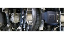 Защита редуктора Rival для Nissan Pathfinder R52 2014-2016, сталь 1.8 мм, с крепежом, штампованная, 111.4160.1