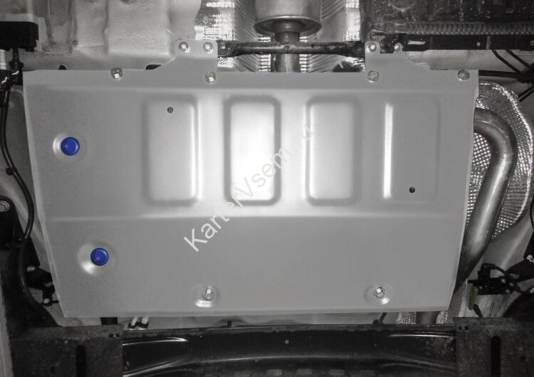 Защита топливного бака Rival для Skoda Karoq FWD 2020-н.в., штампованная, алюминий 3 мм, с крепежом, 333.5126.1