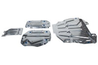 Защита картера, КПП, топливного бака и редуктора Rival для Toyota RAV4 XA50 2019-н.в., оцинкованная сталь 1.5 мм, с крепежом, штампованная, 4 части, KZZZ.9534.1