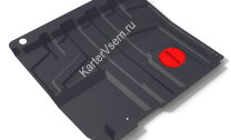 Защита картера и КПП АвтоБроня для Lada Kalina I, II 2004-2018, штампованная, сталь 1.5 мм, без крепежа, 1.06016.1