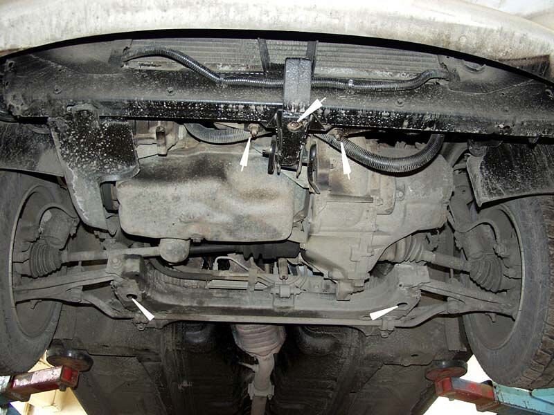 Защита картера и КПП Chrysler Neon двигатель 1,8; 2,0  (1994-1999)  арт: 04.0246