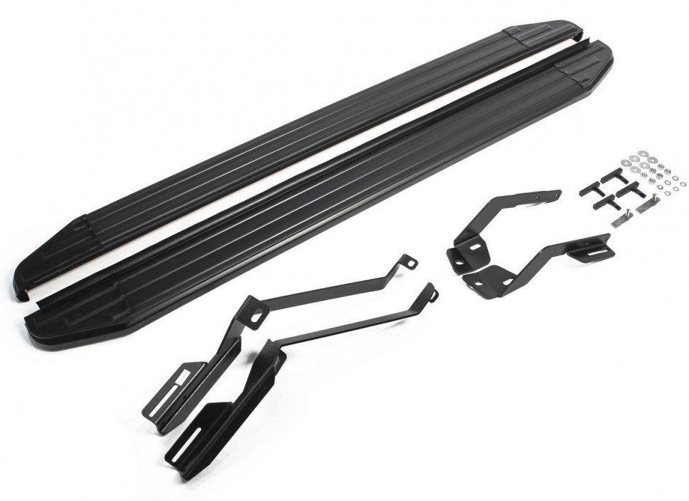 Пороги площадки (подножки) "Premium-Black" Rival для Ford Explorer V 2010-2019, 193 см, 2 шт., алюминий, A193ALB.1802.1 в официальном интернет магазине