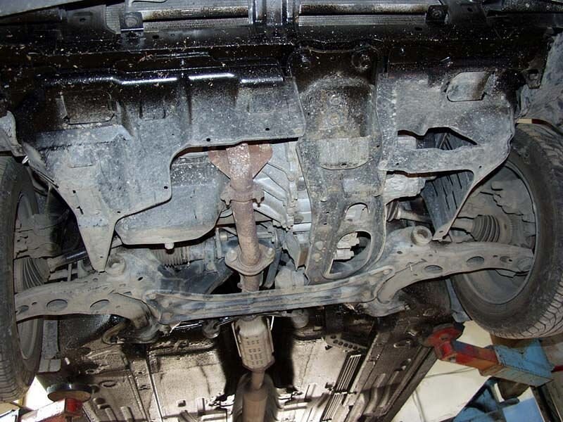 Защита картера и КПП Mazda 626 двигатель кроме 2,5D и 2,5 V6  (1997-2002)  арт: 12.0177