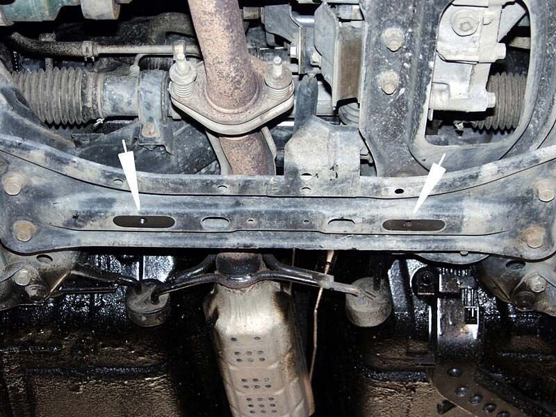 Защита картера и КПП Mazda 626 двигатель кроме 2,5D и 2,5 V6  (1997-2002)  арт: 12.0177