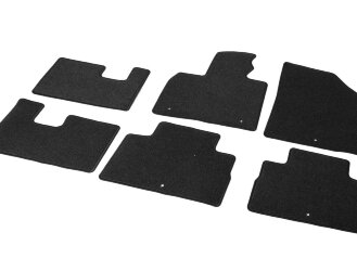 Коврики текстильные в салон автомобиля AutoFlex Standard для Hyundai Palisade (8 мест) 2020-н.в., графит, 6 частей, 4230702