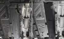 Защита топливных трубок Rival для Nissan Terrano III 2014-2017 2017-н.в., сталь 1.8 мм, с крепежом, штампованная, 111.4716.1
