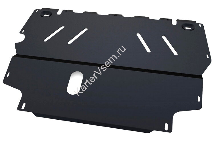 Защита картера и КПП АвтоБроня для Seat Alhambra II 2010-2015, сталь 1.8 мм, с крепежом, 111.05001.1