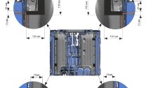 Пороги Hyundai Santa Fe IV рестайлинг  (подножки, площадки) F180AL.2312.1