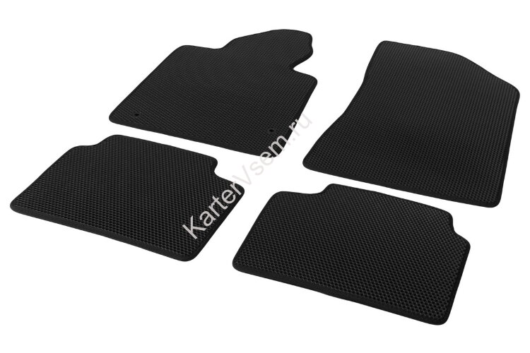 Коврики в салон автомобиля AutoFlex EVA (ЭВА, ЕВА) Standart для Kia K5 седан 2020-н.в., 4 части, с крепежом, 6280501
