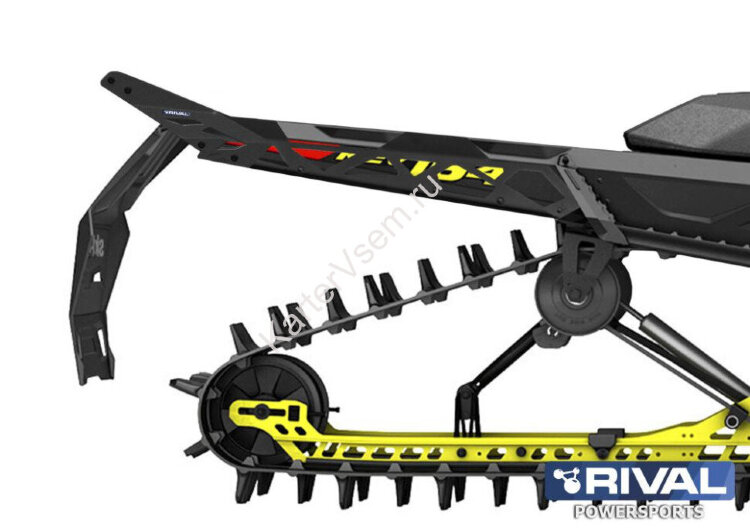 Бампер задний + комплект крепежа Ski-Doo Summit SP 154 850 E-TEC, Summit X 154 850 E-TEC  (2017-2023) арт. 444.7274.1
