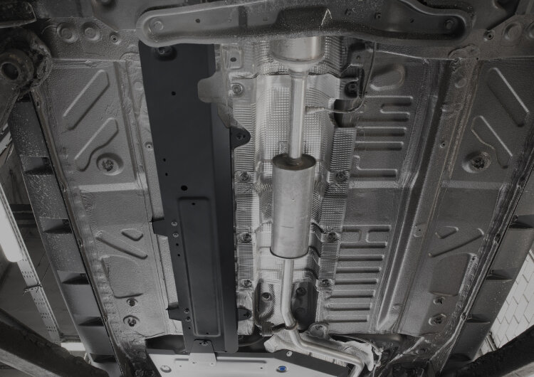Защита топливных трубок Rival для Renault Arkana 2019-н.в., сталь 1.8 мм, с крепежом, штампованная, 111.4716.1