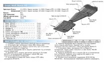 Защита КПП Rival для Great Wall Hover H3 I рестайлинг 2014-2016, штампованная, алюминий 3 мм, с крепежом, 333.2002.2