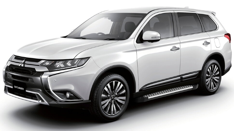 Пороги площадки (подножки) "Bmw-Style круг" Rival для Mitsubishi Outlander XL 2005-2012, 173 см, 2 шт., алюминий, D173AL.4005.1 купить недорого