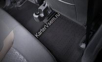 Коврики в салон автомобиля Rival для Lada Xray Cross (с вещевым ящиком и без) 2018-н.в., литьевой полиуретан, с крепежом, 5 частей, 66007002