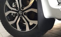 Брызговики передние Rival для Nissan Terrano III поколение 2014-2017 2017-н.в., термоэластопласт, 2 шт., без крепежа, 24108001