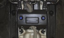 Защита заслонки системы выпуска ОГ Rival для Volkswagen Tiguan II 2016-2020, сталь 1.5 мм, без крепежа, штампованная, 1.5850.1
