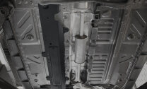 Защита топливных трубок Rival для Renault Duster I 2010-2021, сталь 1.8 мм, с крепежом, штампованная, 111.4716.1