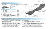 Защита картера Rival для Great Wall Hover H5 2011-2016, штампованная, алюминий 3.8 мм, с крепежом, 333.2007.1
