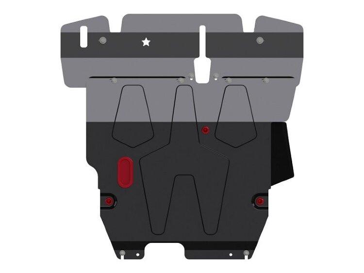 Защита картера и КПП Mitsubishi Lancer двигатель 1,5; 1,8  (2000-2004)  арт: 14.0515