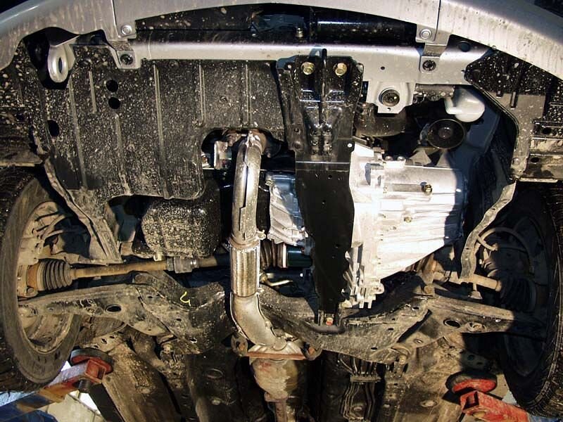 Защита картера и КПП Mitsubishi Lancer двигатель 1,5; 1,8  (2000-2004)  арт: 14.0515