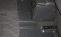 Коврики в салон автомобиля Rival для Nissan Tiida II поколение хэтчбек 2015-2016, полиуретан, с крепежом, 5 частей, 14110001