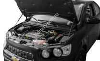 Газовые упоры капота АвтоУпор для Chevrolet Aveo T300 2011-2015, 2 шт., UCHAVE011