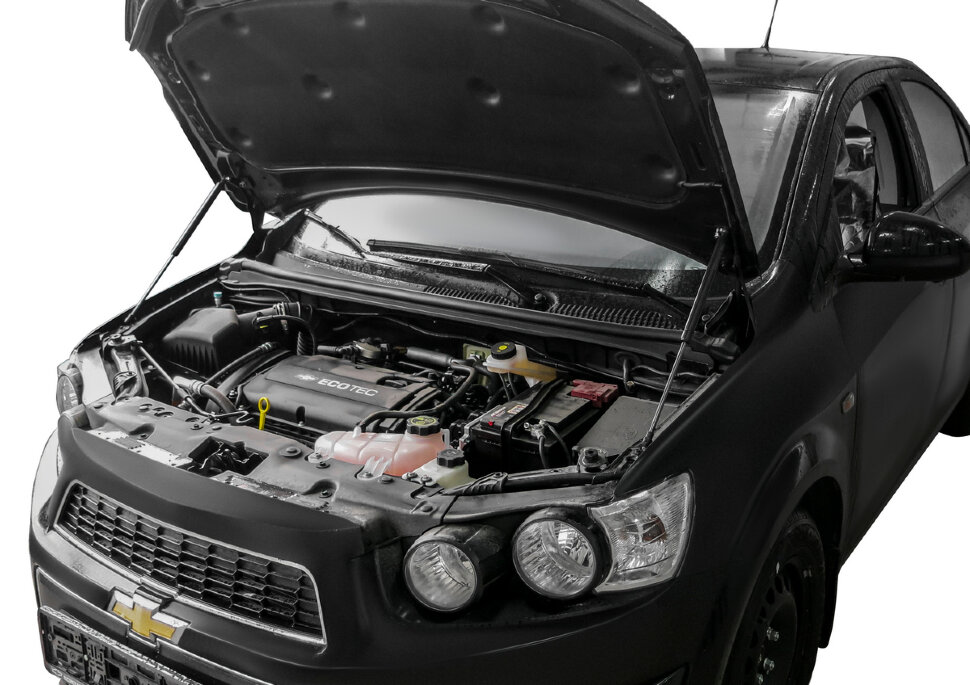 Газовые упоры капота АвтоУпор для Chevrolet Aveo T300 2011-2015, 2 шт., UCHAVE011