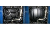 Защита топливного бака АвтоБроня для Chery Tiggo 5 RWD 2014-2020, сталь 1.8 мм., с крепежом, штампованная, 111.00915.1
