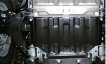 Защита картера Rival (часть 1) для Toyota Land Cruiser 200 2007-2012, штампованная, алюминий 4 мм, с крепежом, 333.5713.2