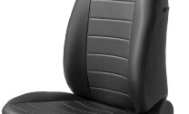 Авточехлы Rival Строчка (зад. спинка 40/60) для сидений Nissan Almera G15 седан 2012-2018, эко-кожа, черные, SC.4104.1