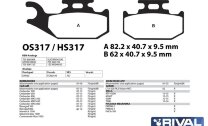 Тормозные колодки RM 500-2, 650-2, Рысь 500 (2014-2023) арт. OS317