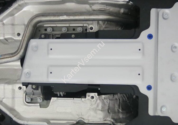 Защита КПП Rival для Jaguar F-Pace 4WD 2016-н.в., штампованная, алюминий 3 мм, с крепежом, 333.2605.1