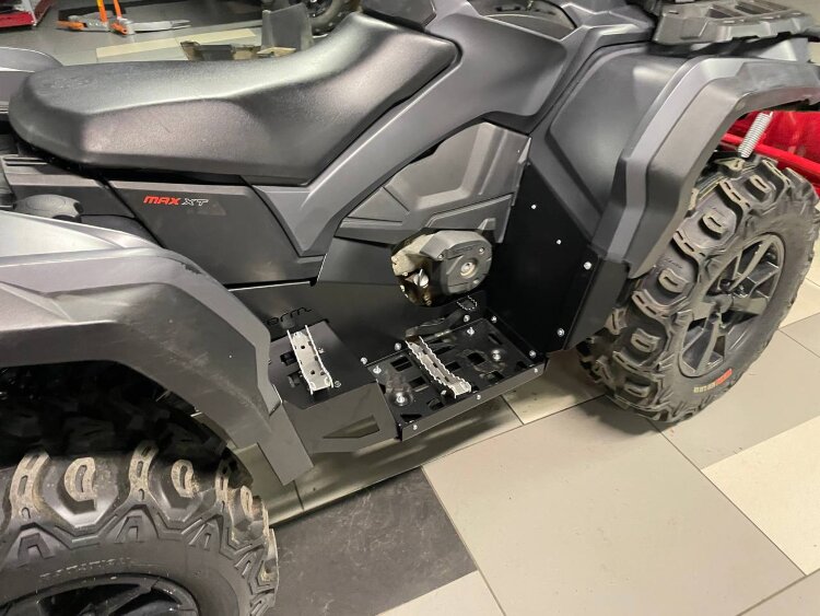 Пороги усиленные для квадроцикла для Can-Am (BRP) Квадроциклов Outlander G2 Max 500/650/800/1000/1000X-MR, 2013-17