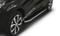 Пороги на автомобиль "Premium" Rival для Lada Xray 2015-н.в., 173 см, 2 шт., алюминий, A173ALP.6002.1
