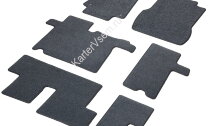 Коврики текстильные в салон автомобиля AutoFlex Standard для Hyundai Staria минивэн (8 мест) 2021-н.в., графит, 6 частей, 4230801