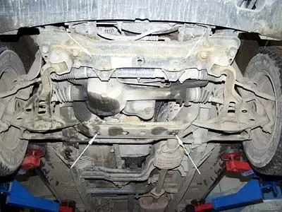 Защита картера Chevrolet Tracker двигатель 1,6; 2,0  (1998-2004)  арт: 04.0480