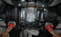 Защита КПП и РК Mitsubishi L200 двигатель 2,5 TD  (2006-2015)  арт: 14.1145 V2