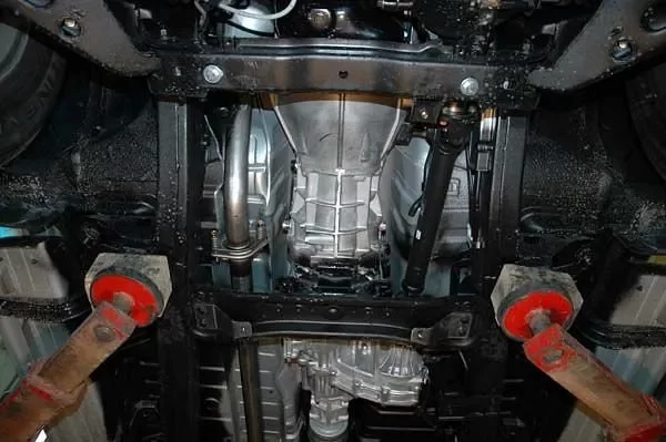Защита КПП и РК Mitsubishi L200 двигатель 2,5 TD  (2006-2015)  арт: 14.1145 V2