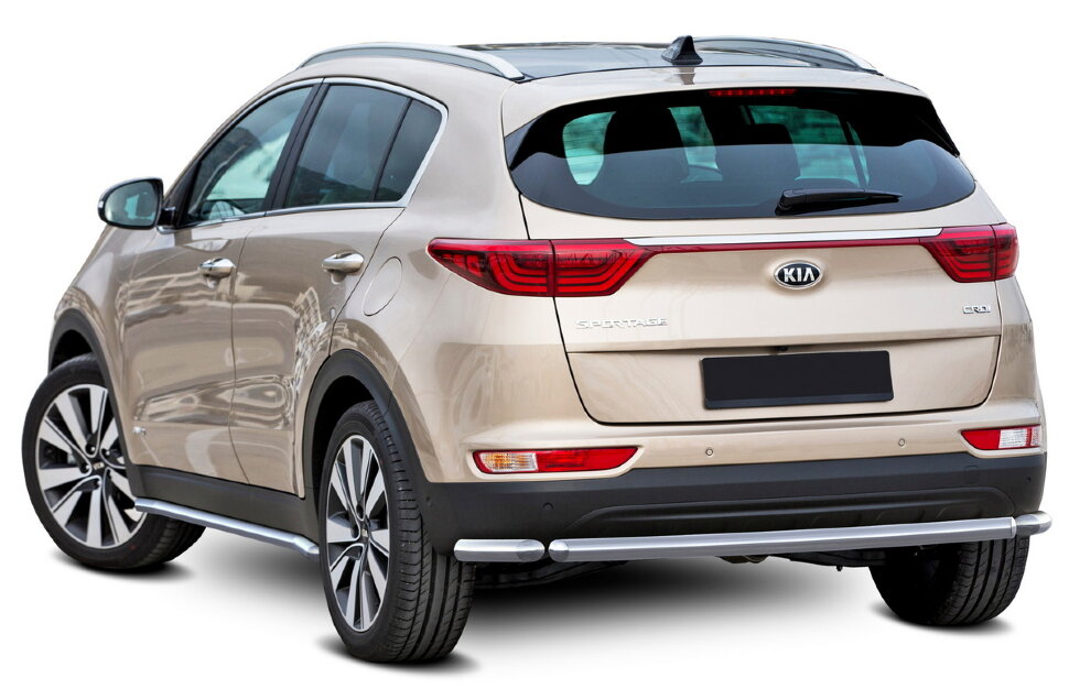 Защита порогов d57 Rival для Kia Sportage IV (вкл. GT-Line) 2016-2022, нерж. сталь, 2 шт., R.2809.005 купить недорого