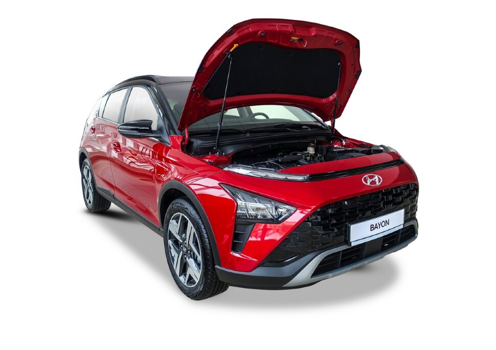 Газовые упоры капота Rival для Hyundai Bayon 2021-н.в., 2 шт., AK.2323.1