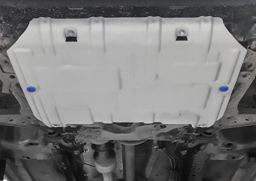 Защита картера и КПП Rival для Haval F7 2019-2022 2022-н.в., штампованная, алюминий 3 мм, с крепежом, 333.9417.1