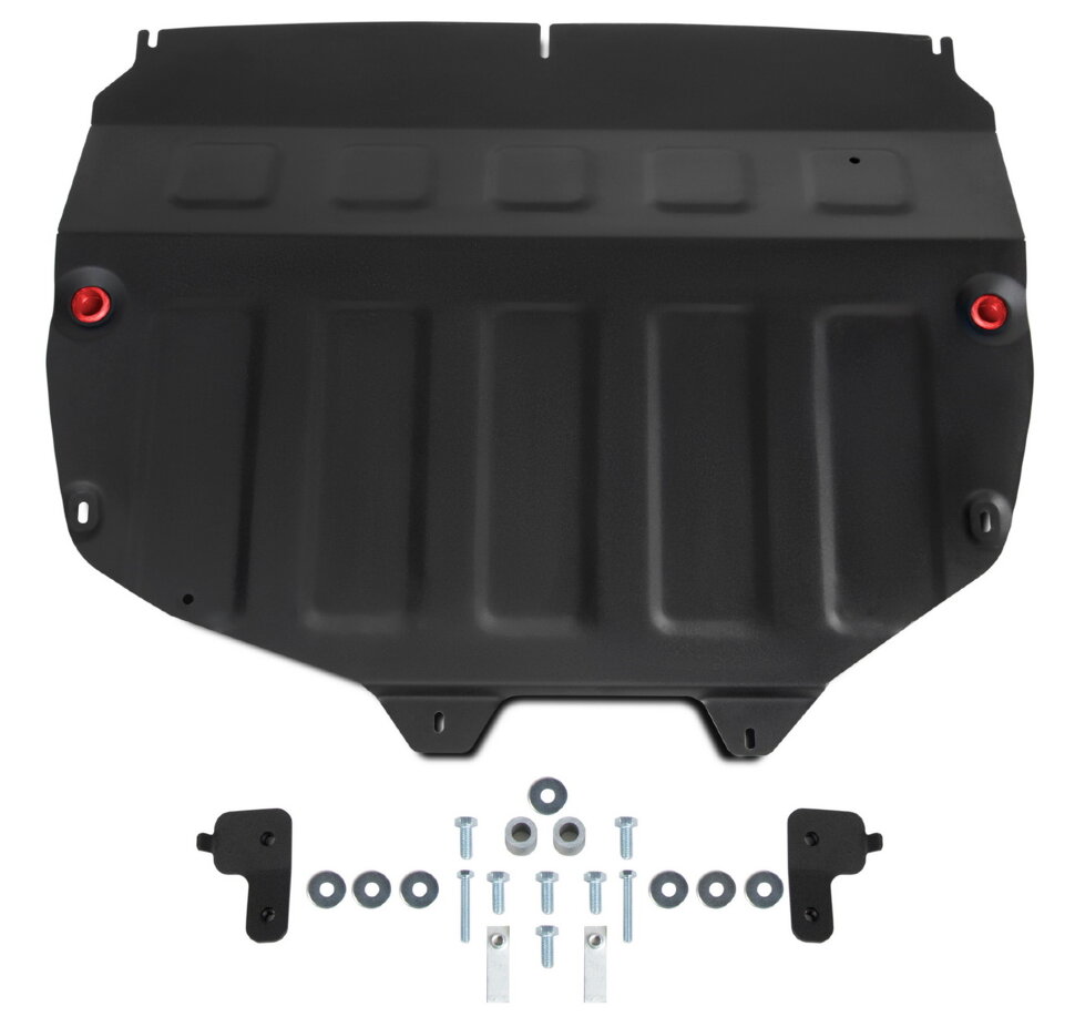 Защита картера и КПП АвтоБроня (увеличенная) для Chery Tiggo 7 Pro Max 2022-н.в., сталь 1.5 мм, с крепежом, штампованная, 111.00920.1