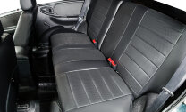 Авточехлы Rival Строчка (зад. спинка 40/60) для сидений Chevrolet Niva 2002-2013, эко-кожа, черные, SC.1004.1