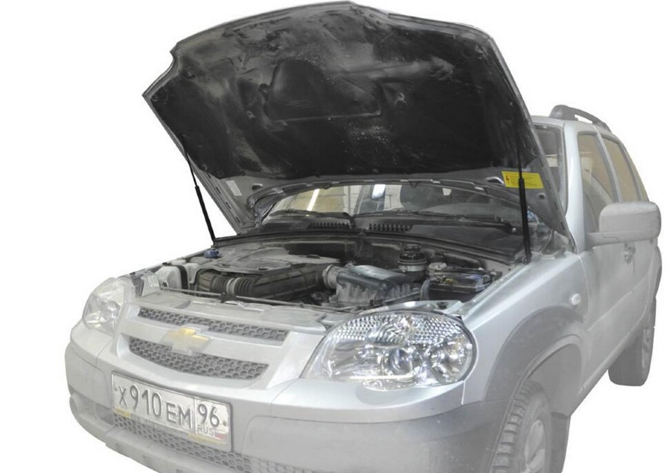 Газовые упоры капота АвтоУпор для Chevrolet Niva 2002-2020, 2 шт., UCHNIV011
