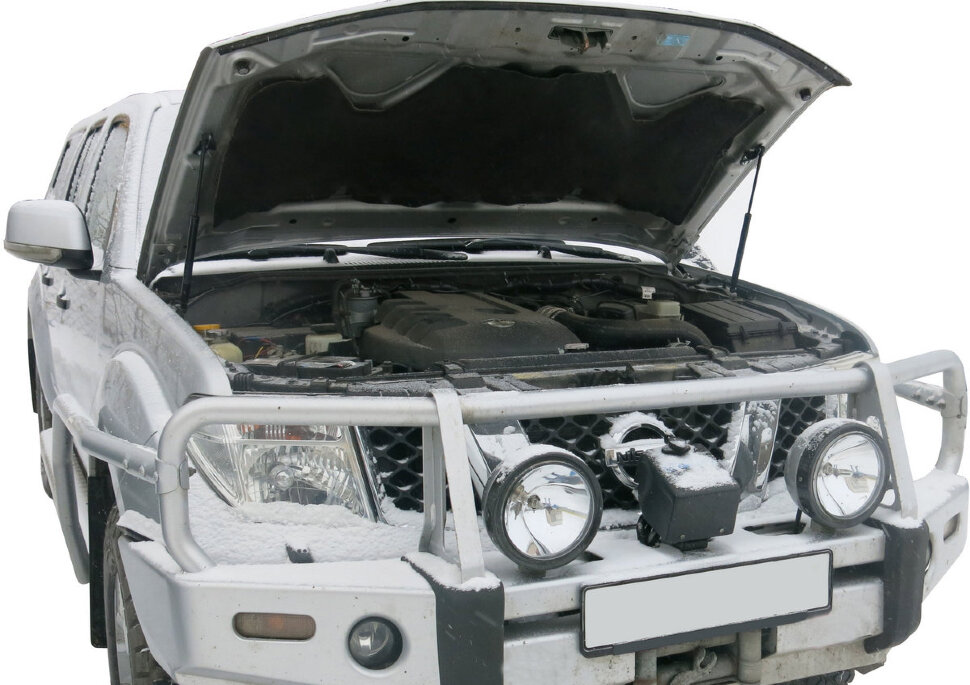 Газовые упоры капота АвтоУпор для Nissan Navara D40 2004-2015, 2 шт., UNIPAT011