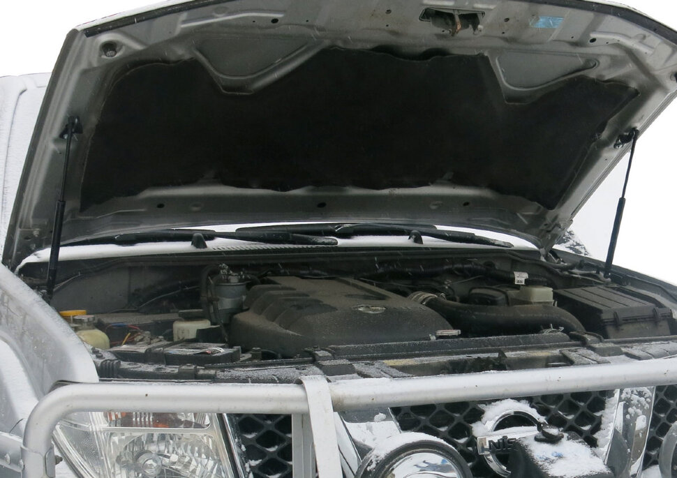 Газовые упоры капота АвтоУпор для Nissan Navara D40 2004-2015, 2 шт., UNIPAT011