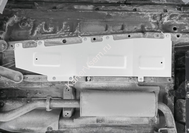 Защита тормозных магистралей Rival для Chery Tiggo 7 Pro 2020-н.в., алюминий 3 мм, с крепежом, штампованная, 333.0930.1
